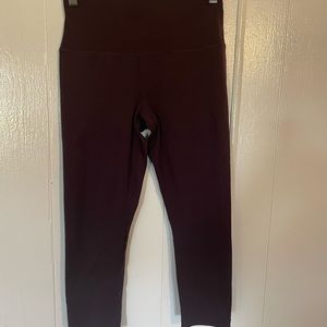 Nude Tech Womens Size Medium Cropped Leggings Maroon 2705